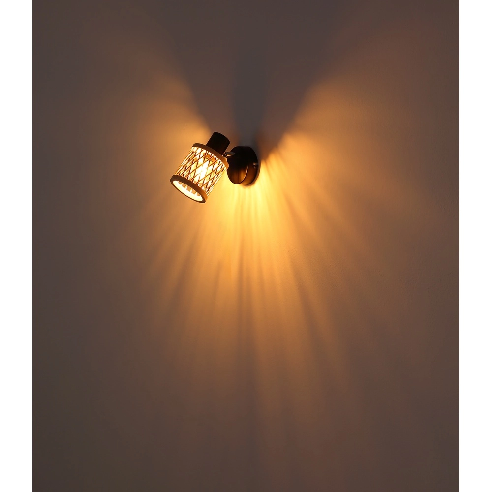 Wandlamp Mali zwart met kapje Globo 9007371528714