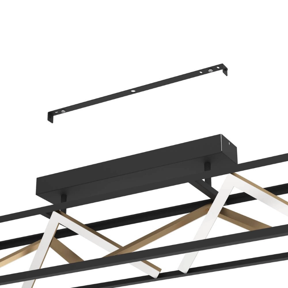 Design plafondlamp Penela zwart met goud Stars of Light 9008606313747