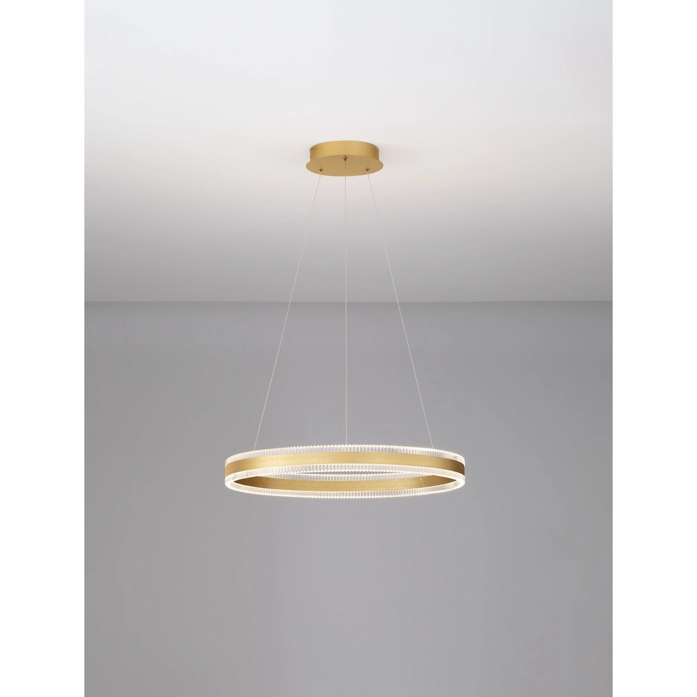Design hanglamp Alaro goud enkel Design hanglamp Alaro goud enkel