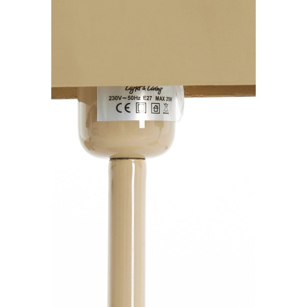 Nachtkastlamp Elenie 20x10cm - glans zand Light & Living 8717807818739