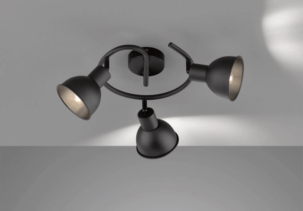 Mat zwarte plafondspot Speedy Fischer & Honsel 4003694212472