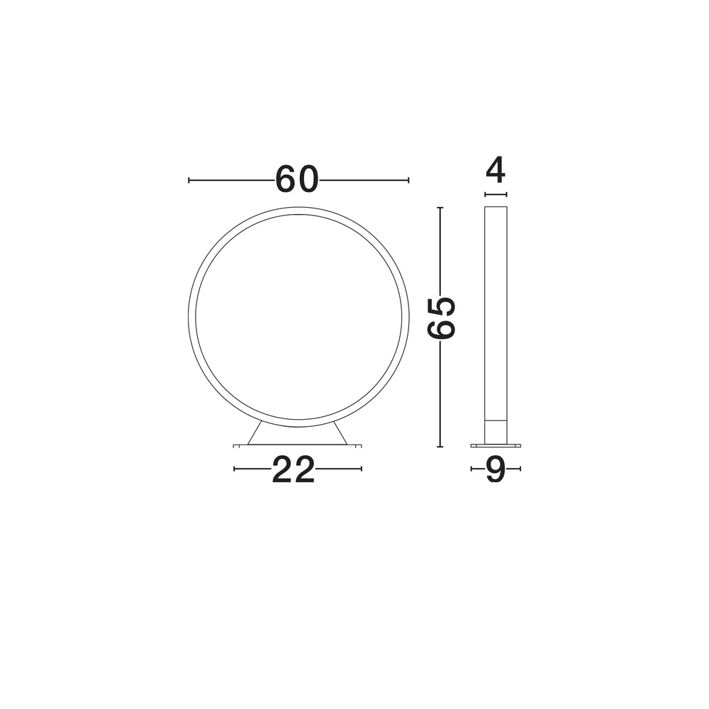 Unique ring light Metro Ø 60cm Lyora 5212017472502