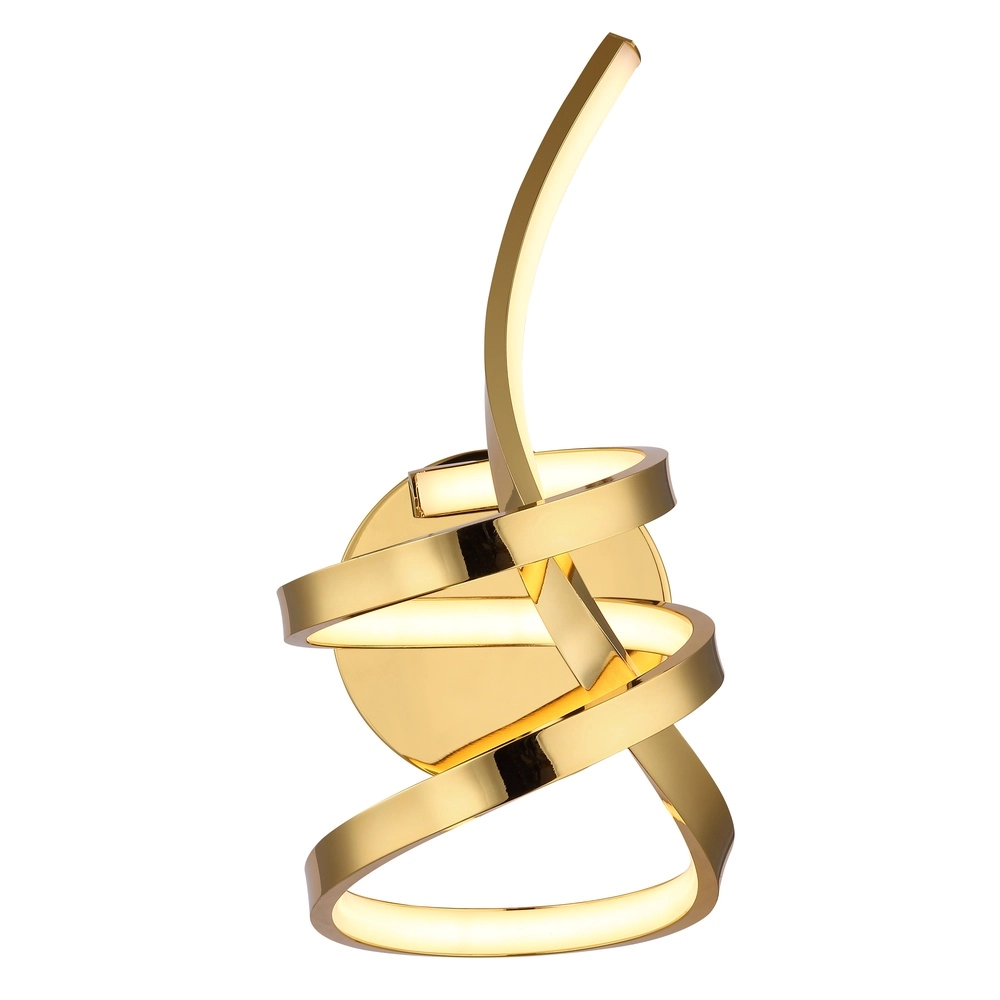 Krul wandlamp Iduna goud Globo 9007371510429