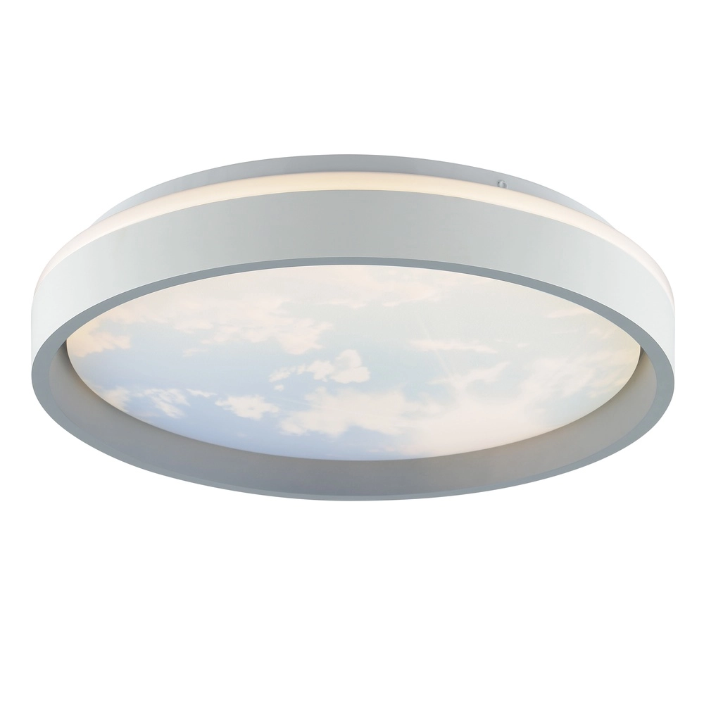 Plafonniere Sky-Dream wit met grijs Ø 39cm Brilliant 4004353473982