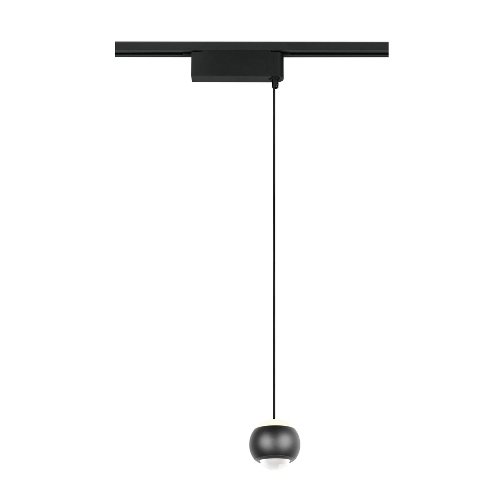 Hanglamp voor rail Hamlet zwart 2-fase Trio 4017807662948