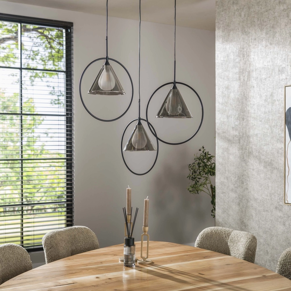 3 lichts hanglamp Conic voor ronde tafel Lyora 8716803512016