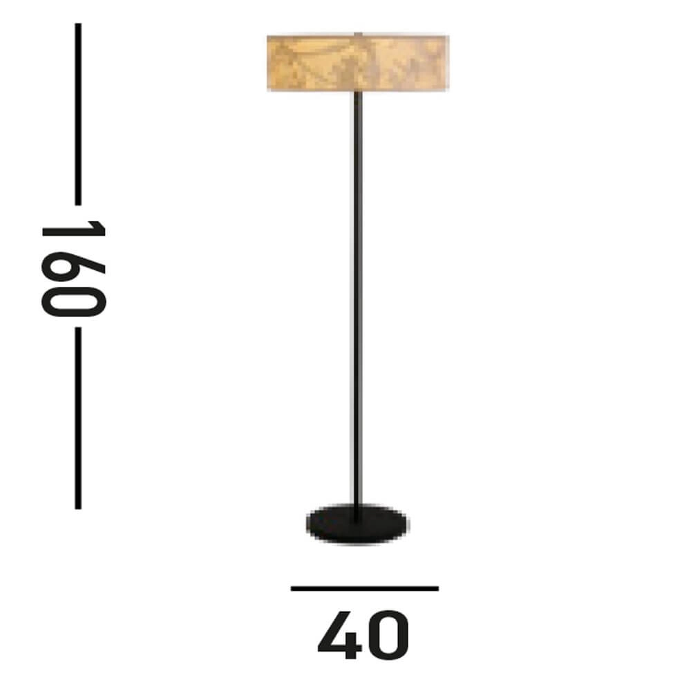 Landelijke vloerlamp Isla Ø 40cm Searchlight 5053423273358
