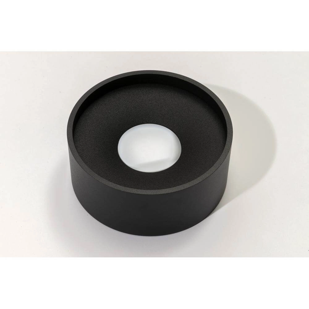 Strakke plafondlamp Oran Ø 12cm zwart Artdelight 8719831731176