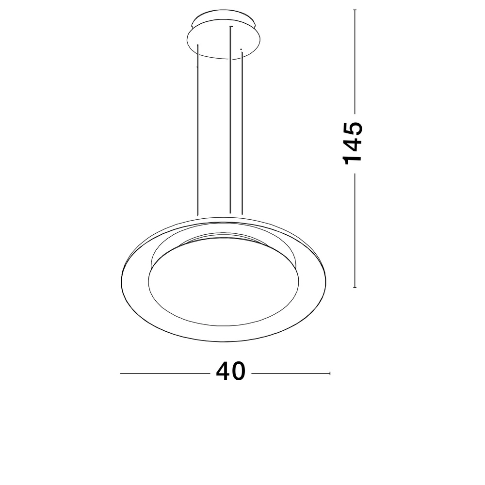 Moderne hanglamp Ormi Ø 40cm wit Lyora 5212017463227