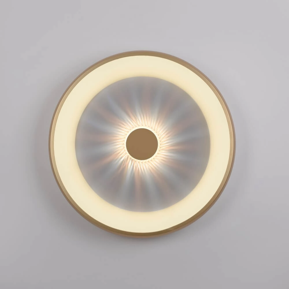 Ronde plafondlamp Vertigo messing Ø 61,5cm Just Light 4043689995096