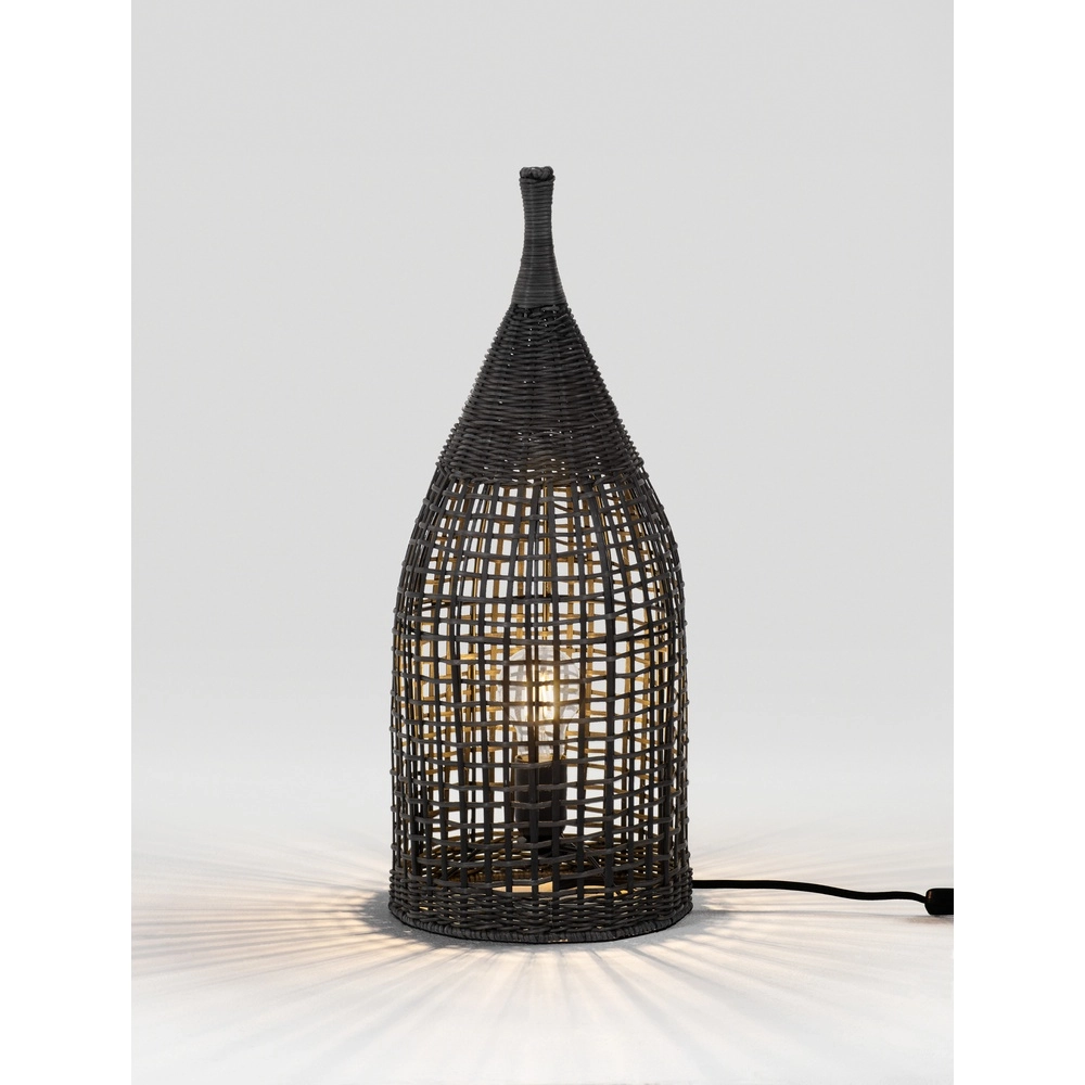Bohemian vloerlamp Naos rotan 54,5H zwart Bohemian vloerlamp Naos rotan 54,5H zwart