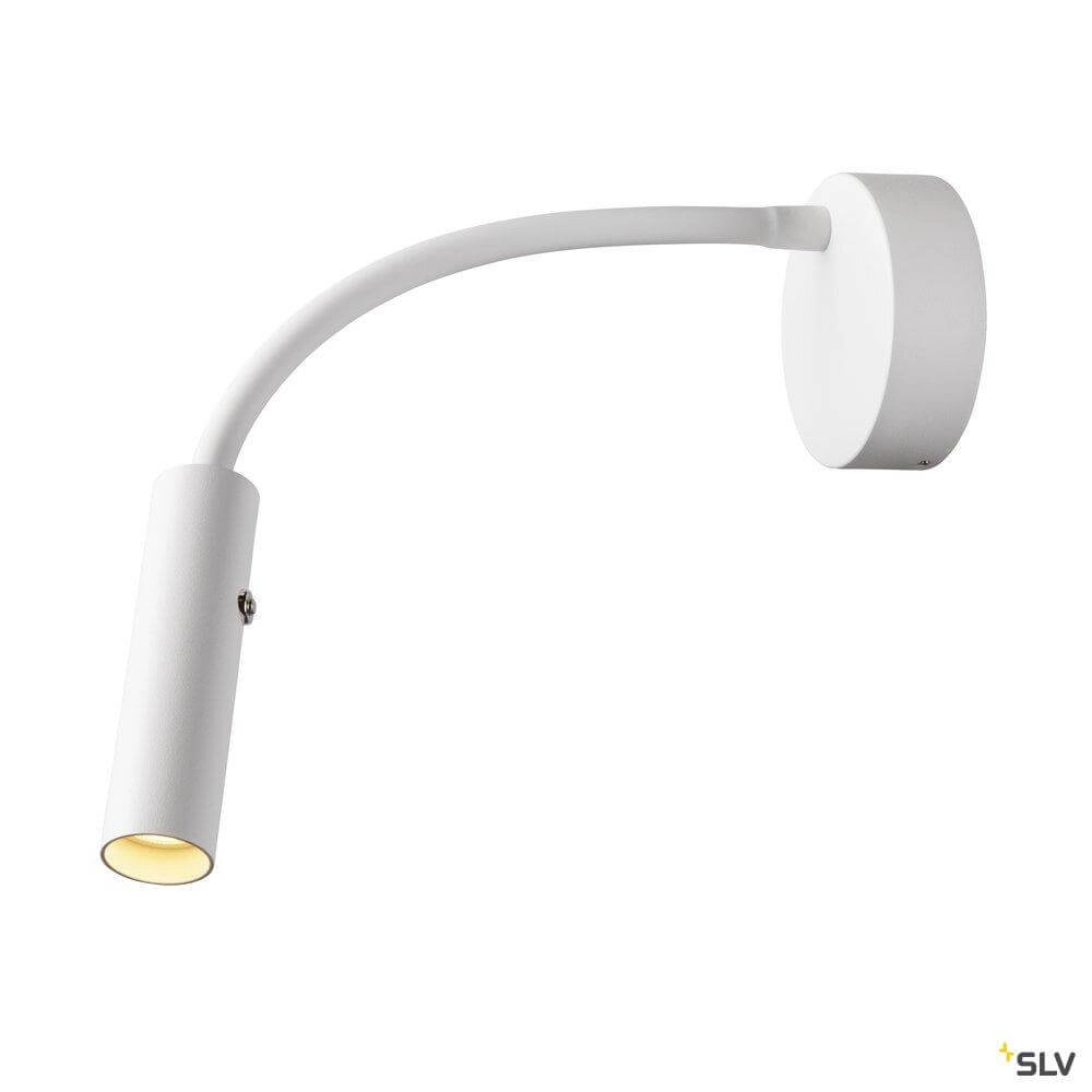 Flexibele bed lamp Karpo Goose wit