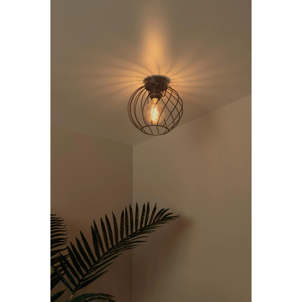 Plafondlamp Danza zwart Ø 25cm Lucide 5411212211477