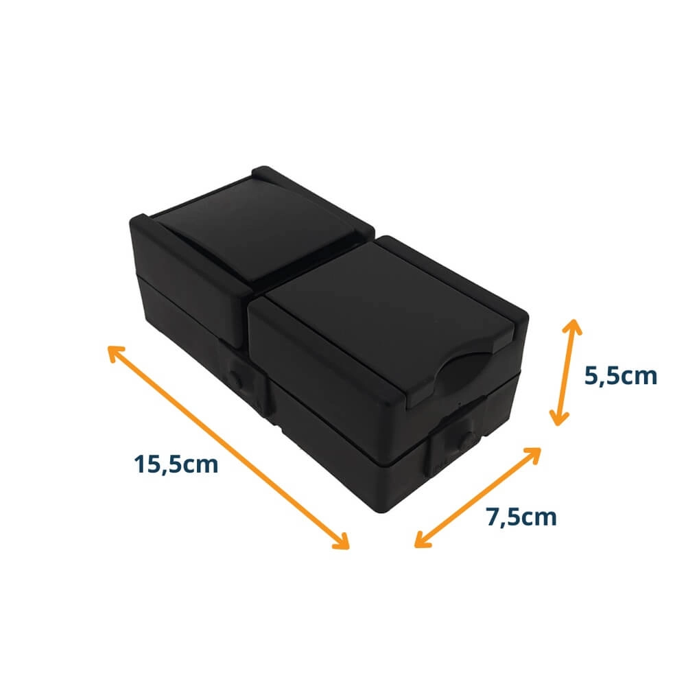 Stopcontact en schakelaar ProAQA zwart Lyora 4008224658942