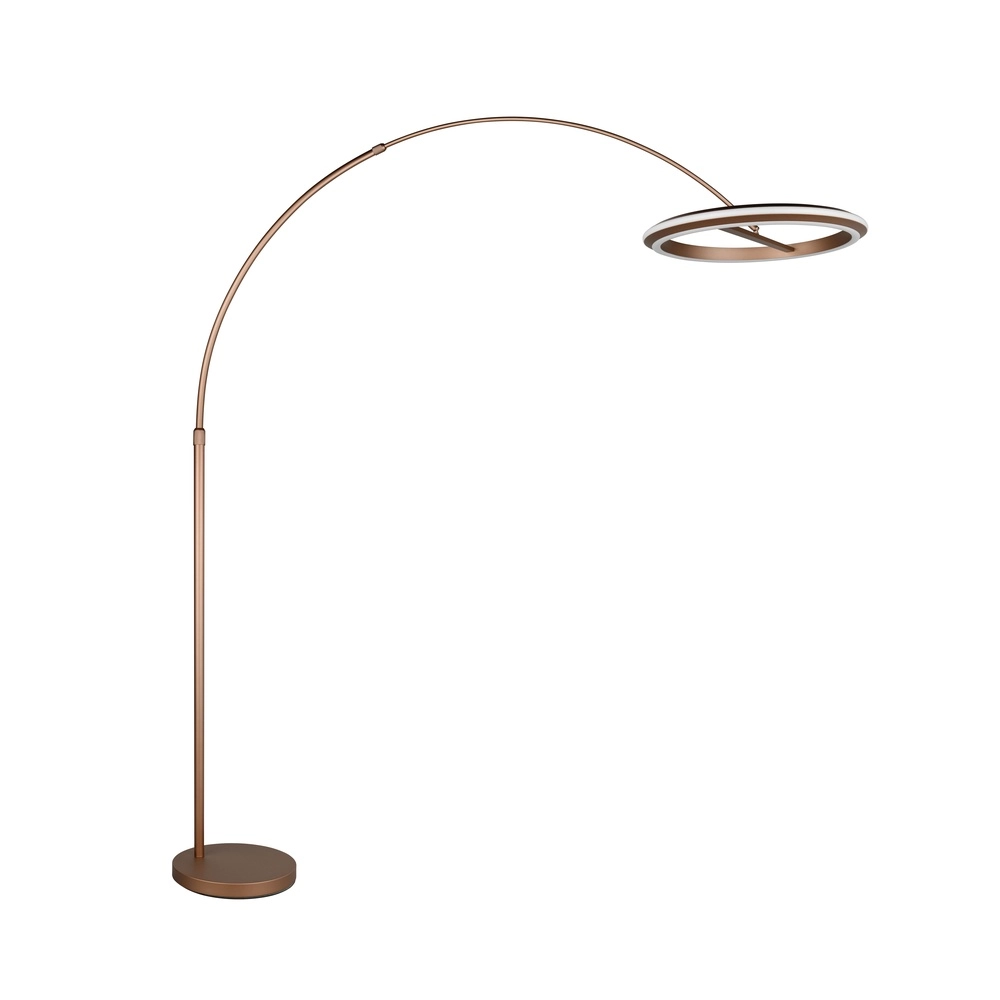 Vloerlamp Amador mokka bruin Trio 4017807688177