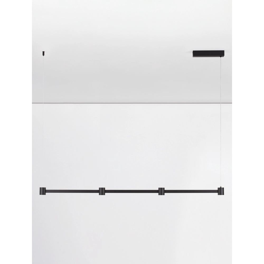 Design hanglamp Puize 4-lichts zwart Lyora 5212017448583