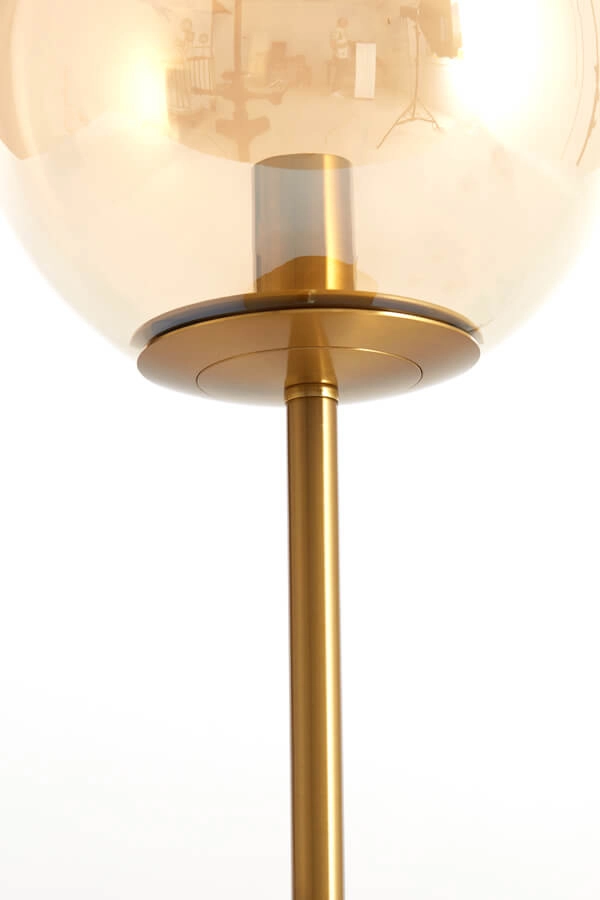 Design tafellamp Medina goud met amber glas Light & Living 8717807696931