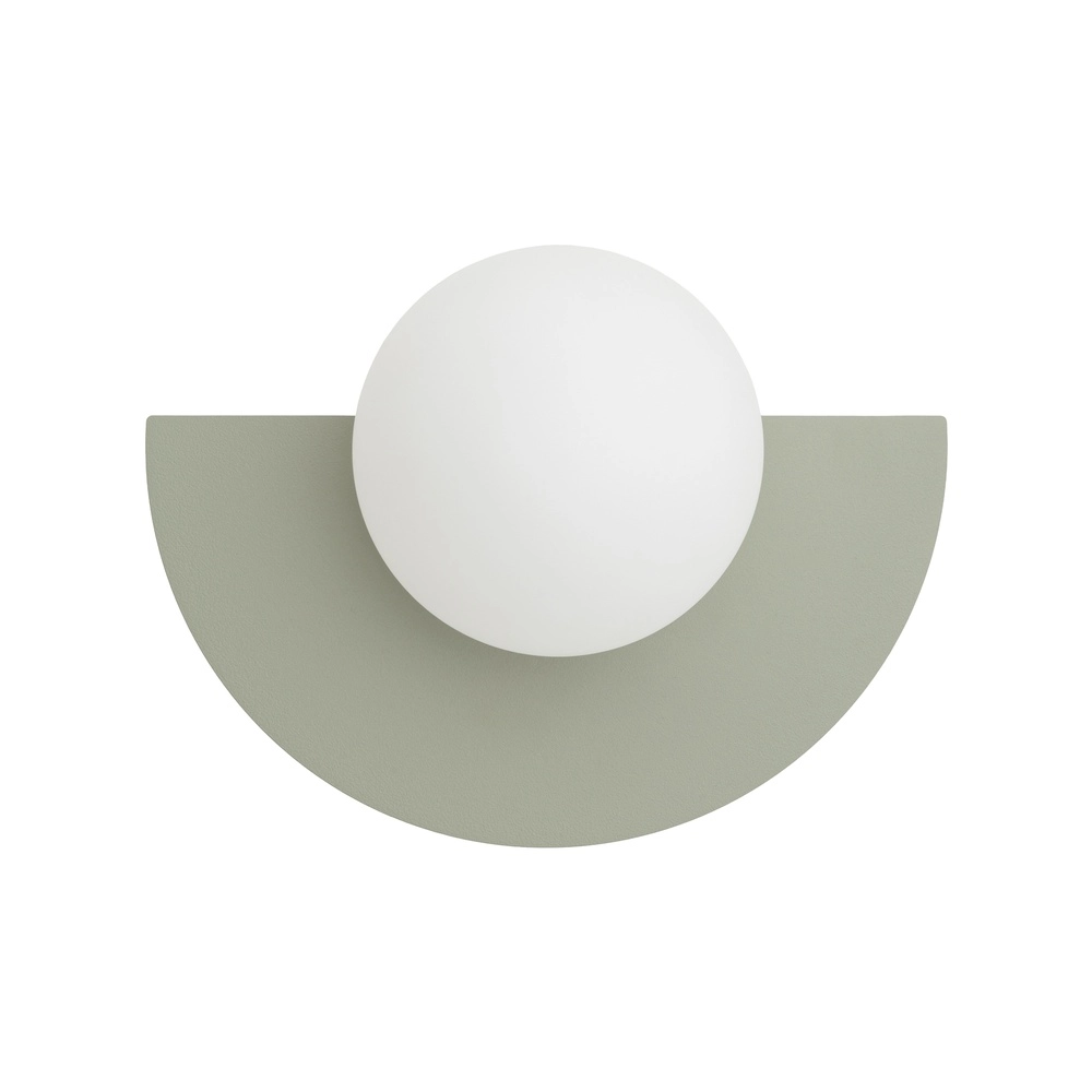 Wandlamp half Saturn saliegroen