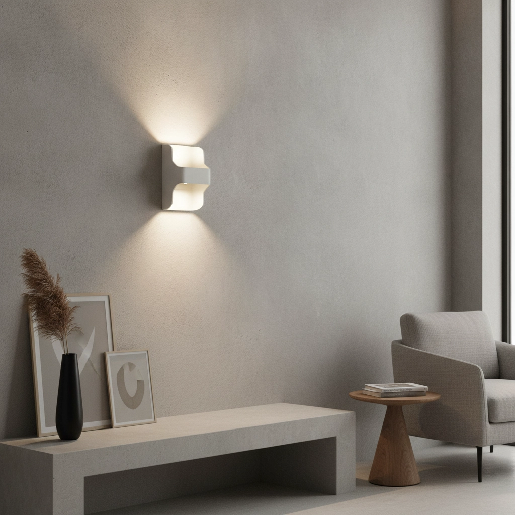 Led buitenlamp Dallas Up - Down wit
