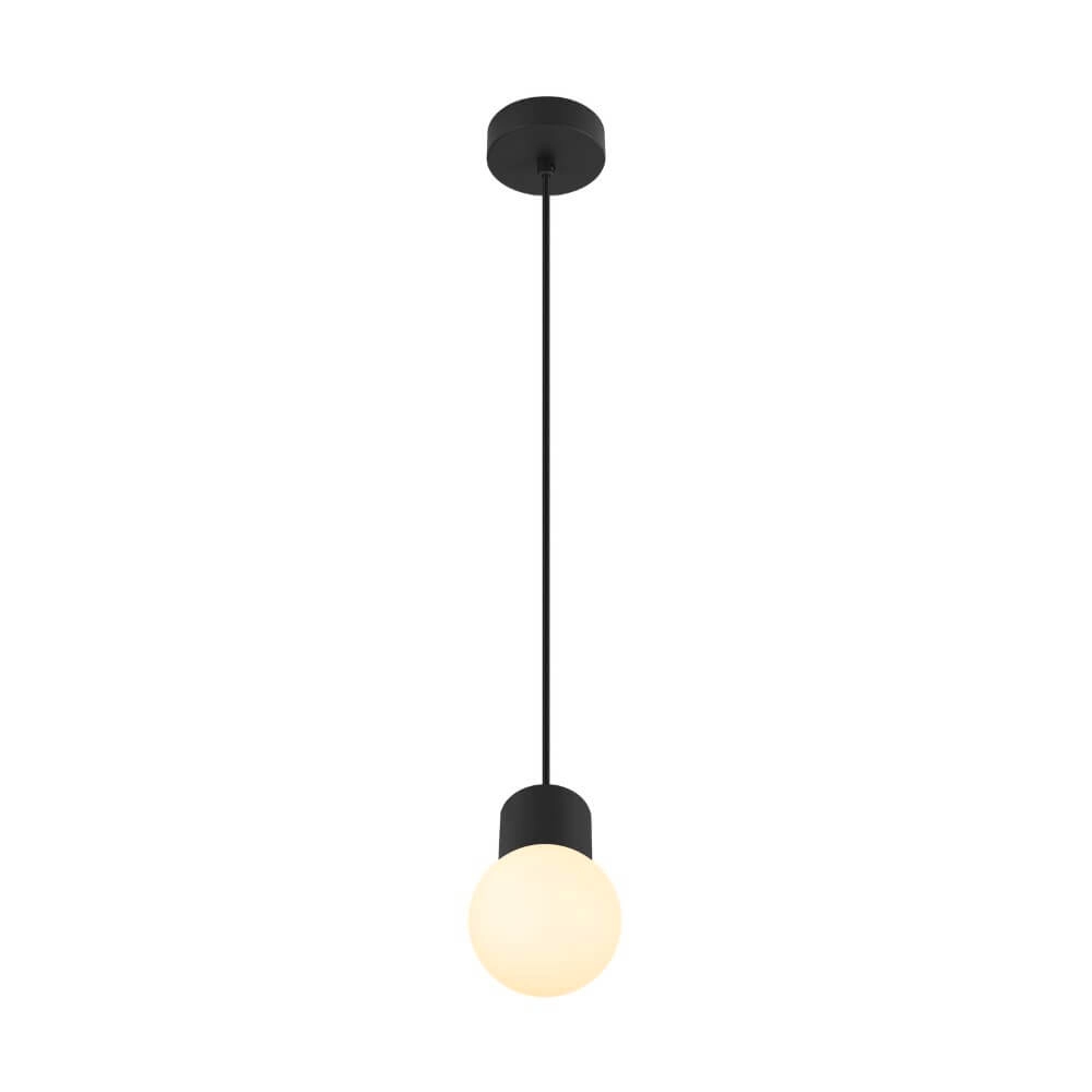 Pendel hanglamp Varyt Zwart - Ø 12cm