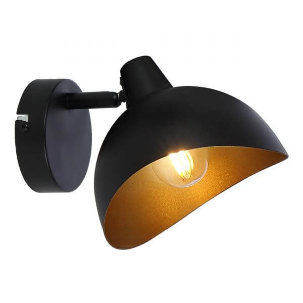Zwarte wandlamp Layton Brilliant 4004353324338