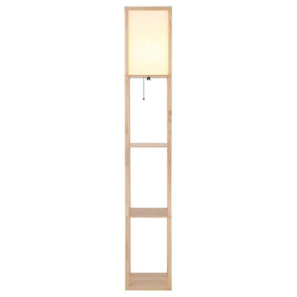 Vloerlamp Tabitha hout Globo 9007371572410