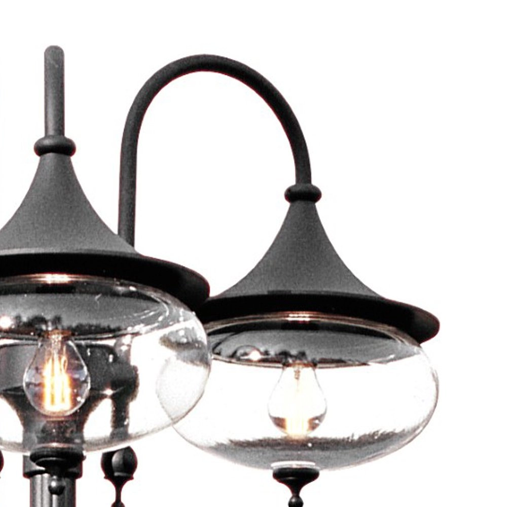 Klassieke lantaarnkap Libra 3-lichts zwart KonstSmide 7318306217507