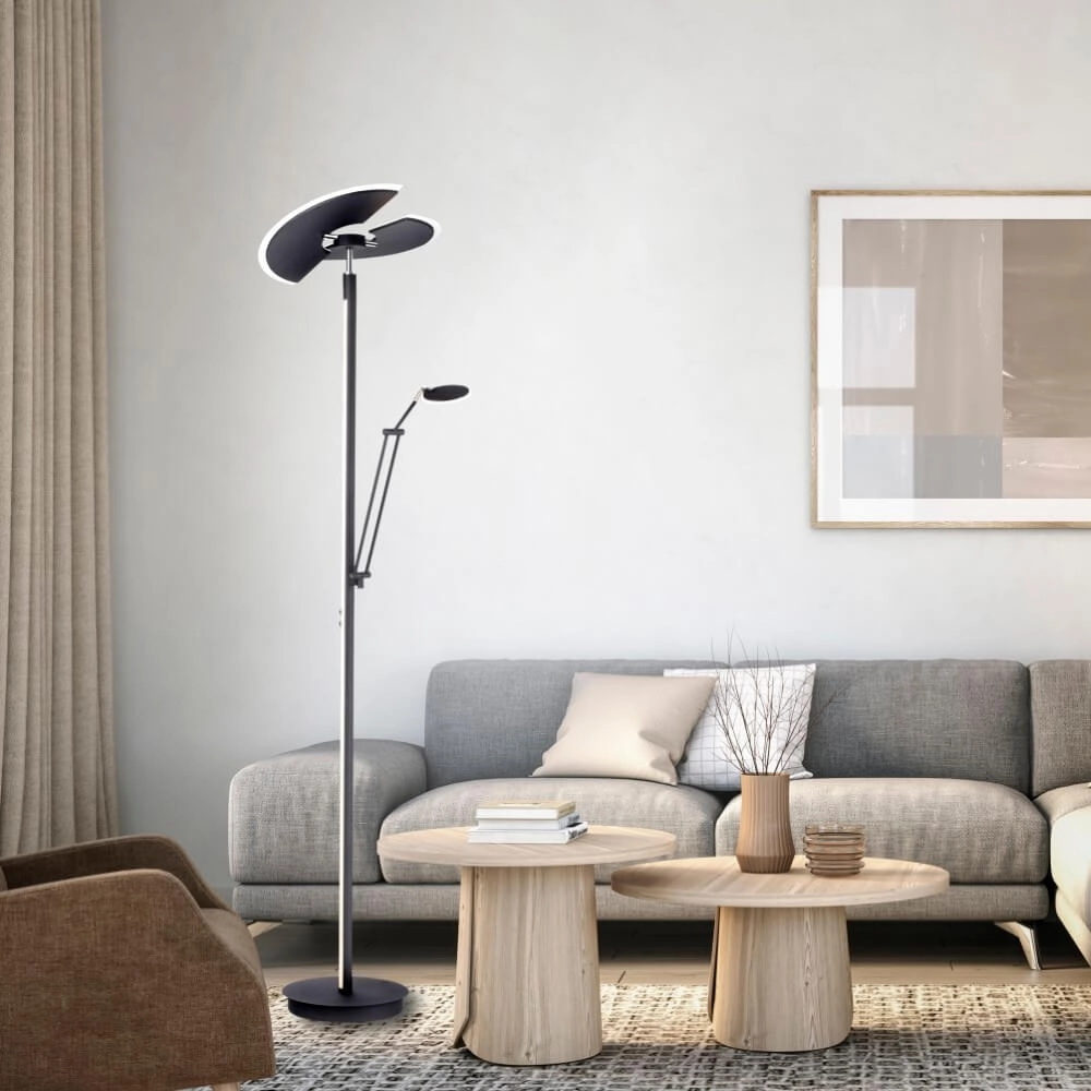 Vloerlamp Pure Mutil antraciet Paul Neuhaus 4012248364345