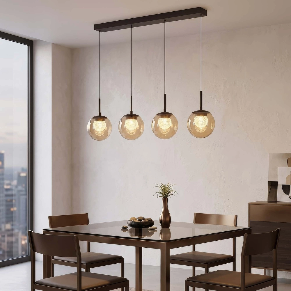 Design hanglamp Solis brons 4-lichts Searchlight 5,05342E+12