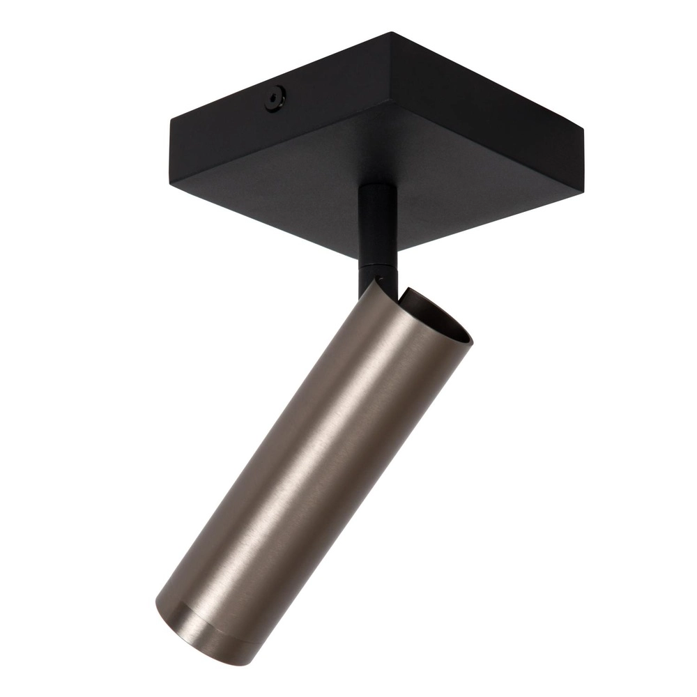 Strakke plafondlamp Grado metaalgrijs Lucide 5411212221698