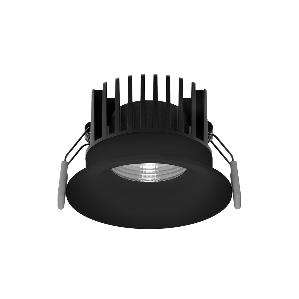 Zwarte inbouwspot Blade Ø 8,5cm Lyora 5212017418593