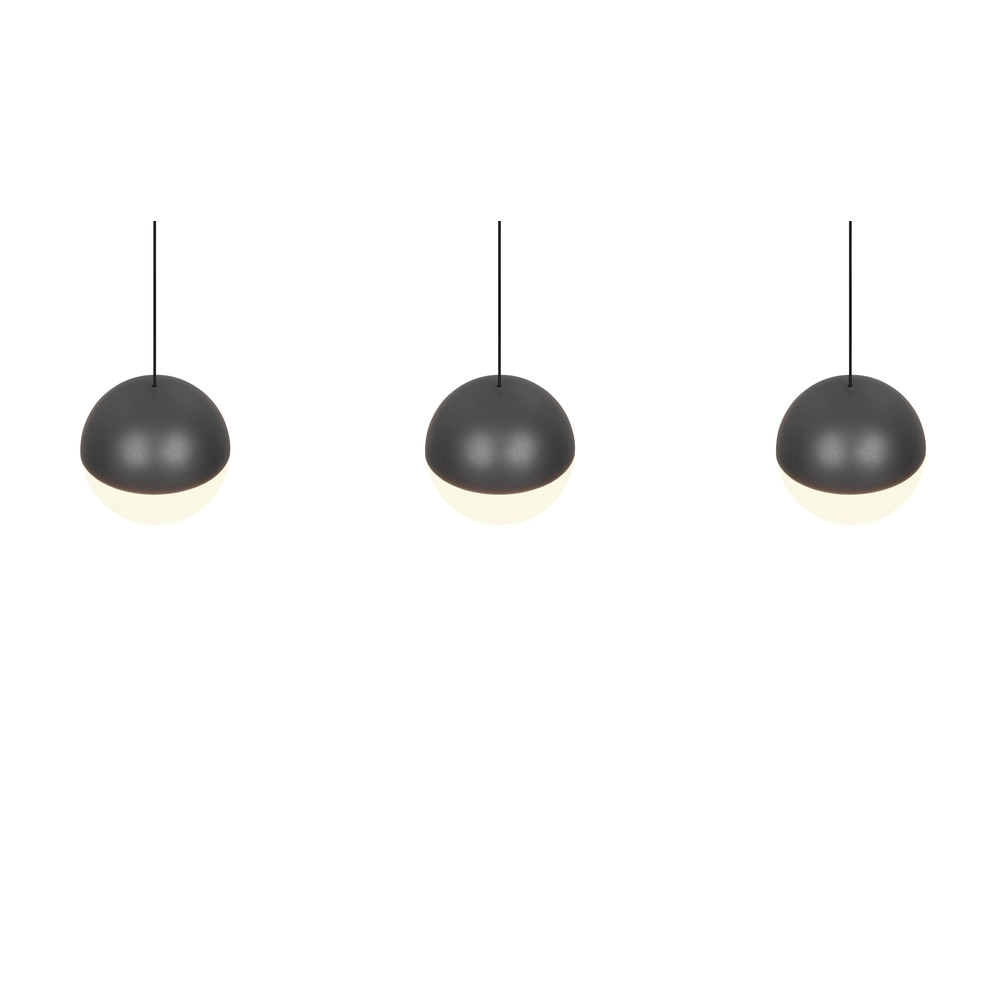 3-lichts hanglamp Senta antraciet Trio 4017807697858