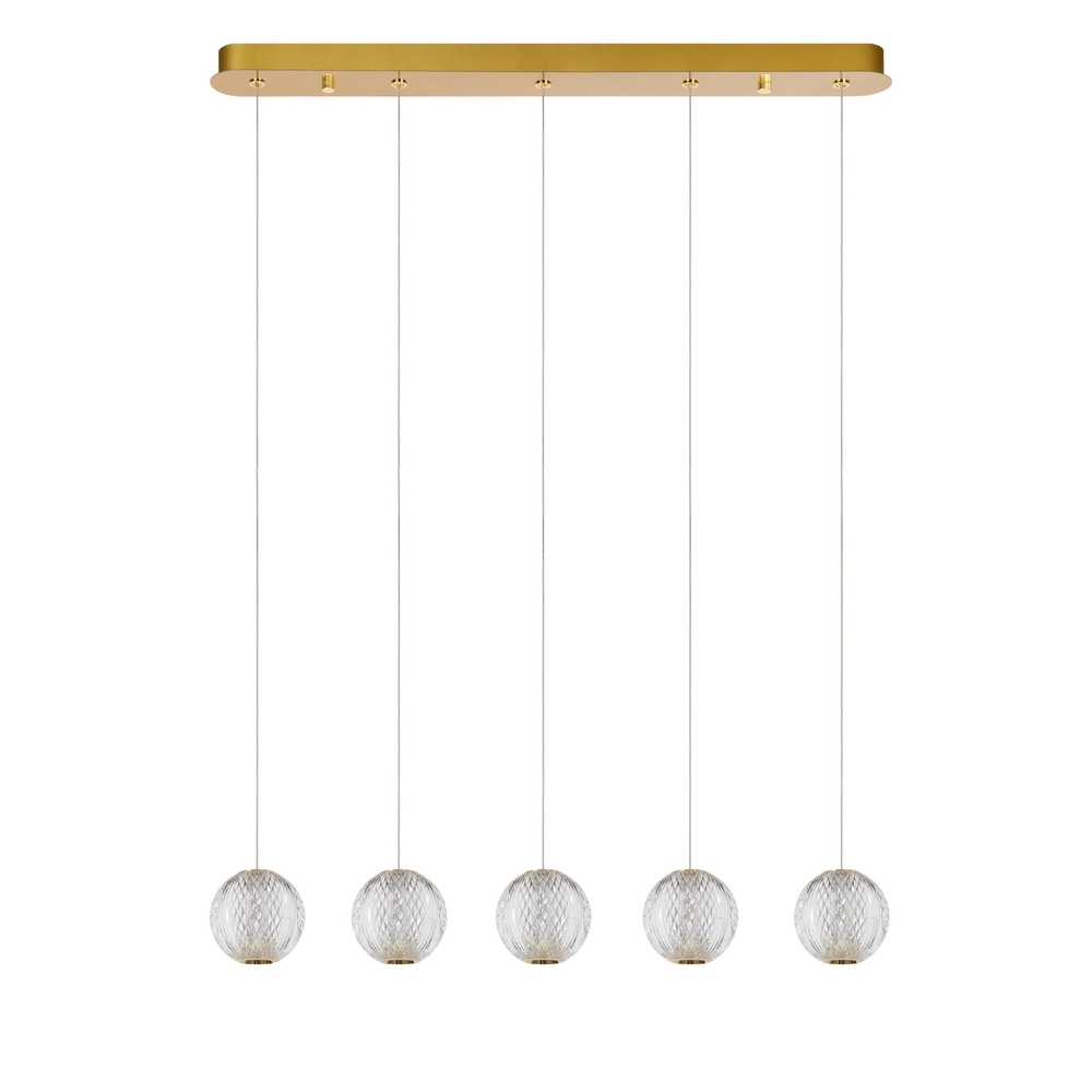 Gouden hanglamp Cintra 5-lichts