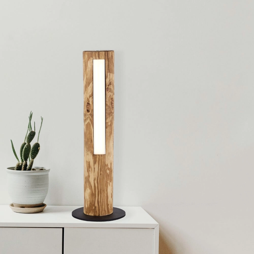 Houten tafellamp Odun 46cm hoog Brilliant 4004353393532