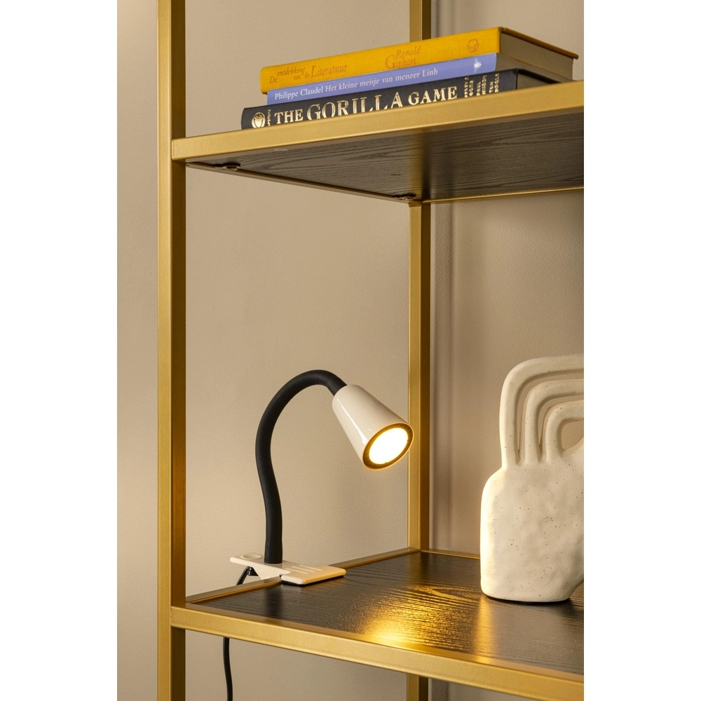 Klemlamp Jasper zand bruin Lucide 5411212650283