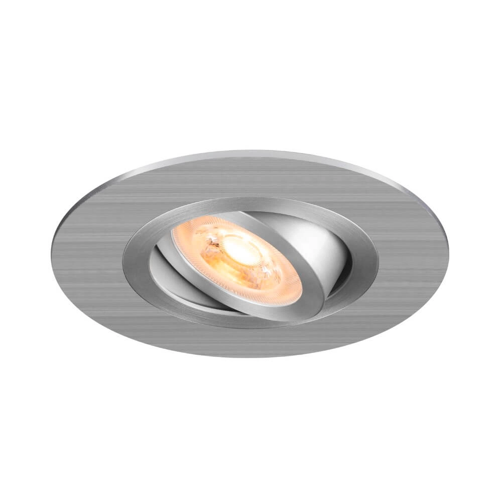 Inbouwspot New Tria 75 XL rond - aluminium - GU10