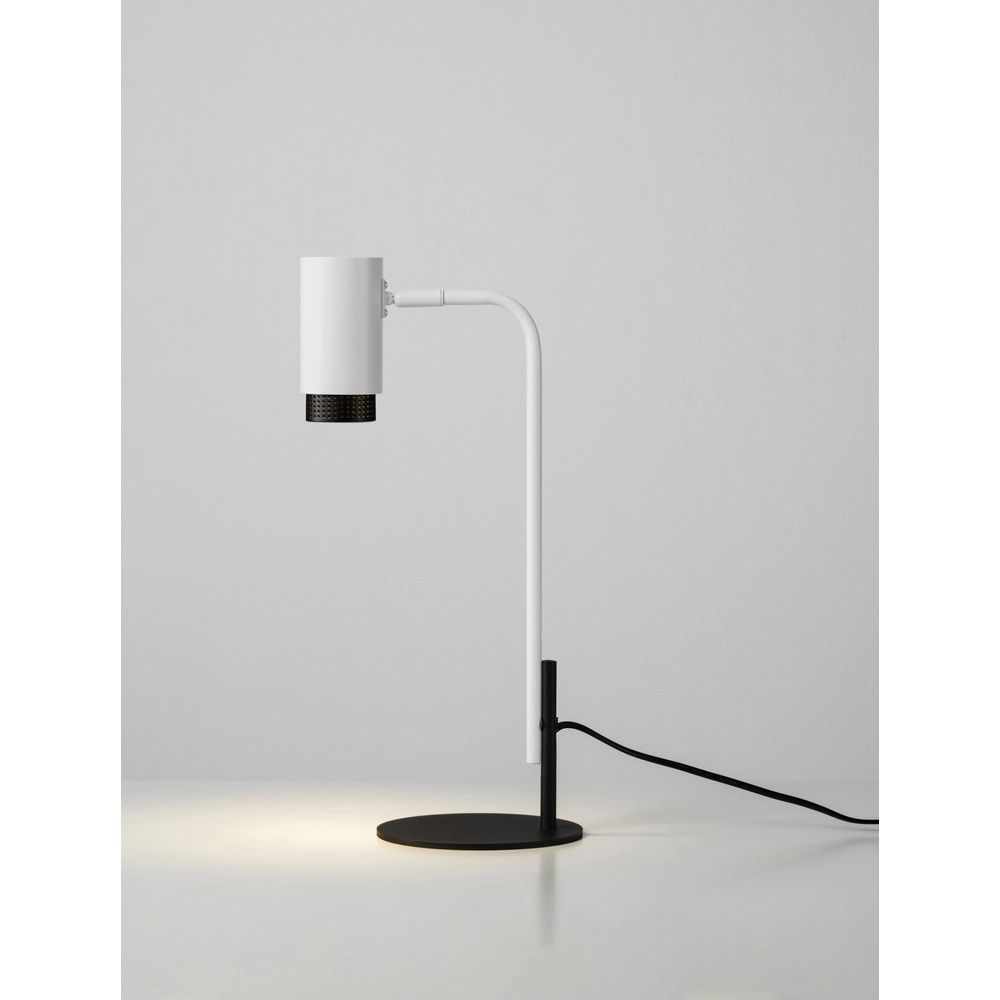 Bureaulamp Nessi wit met zwart Bureaulamp Nessi wit met zwart
