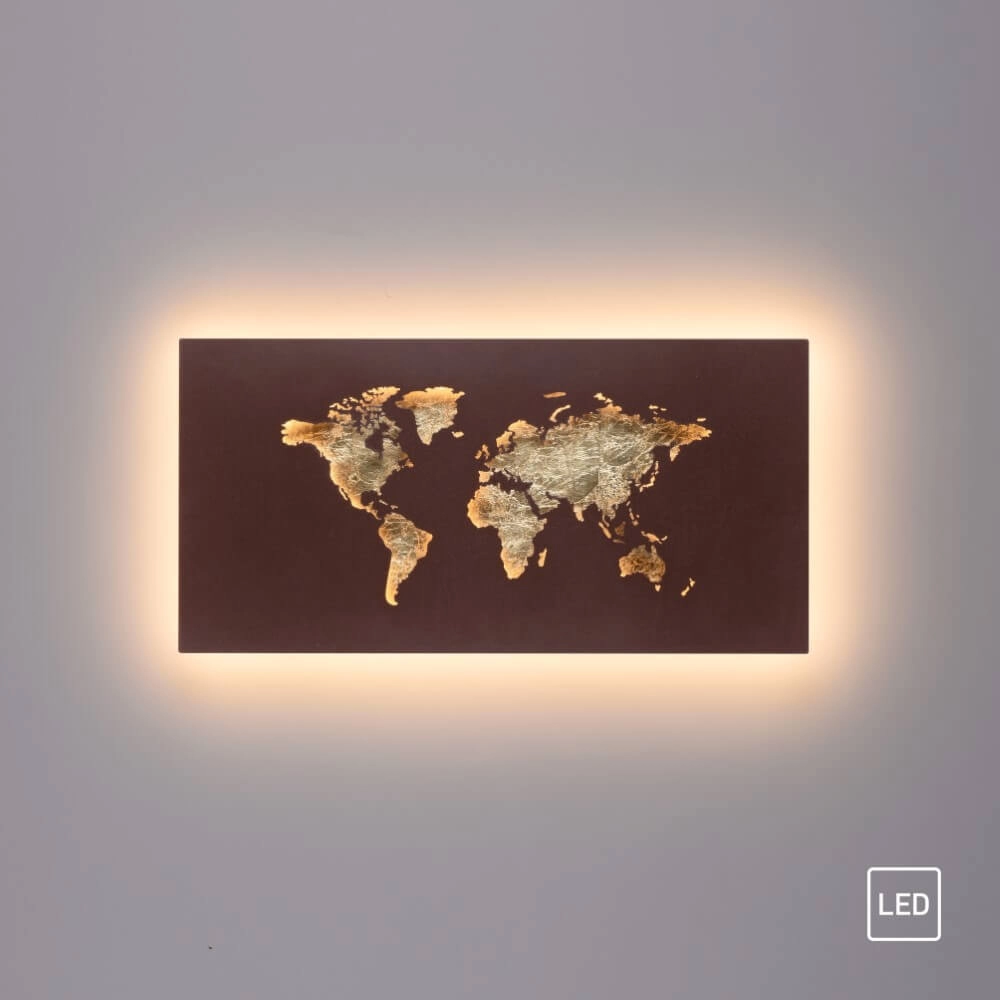 Wandlamp Map roest bruin Paul Neuhaus 4012248376034