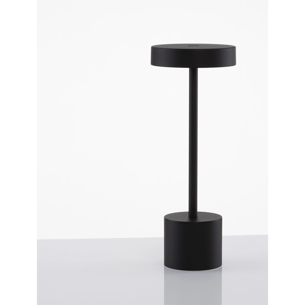 Design tafellamp Fumo oplaadbaar zwart Lyora 5212017434753
