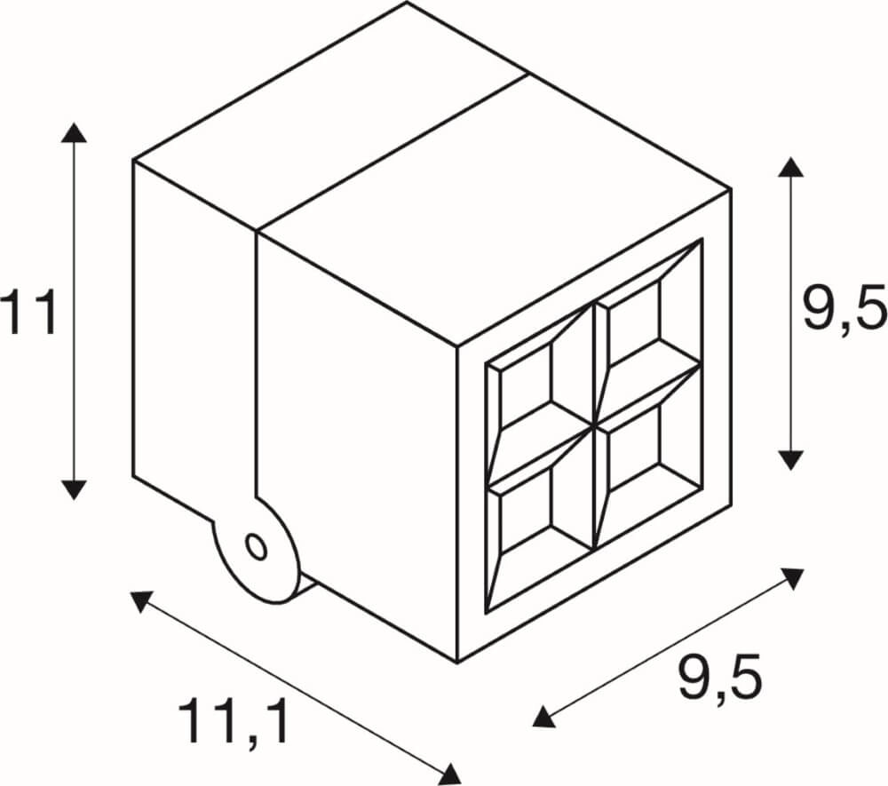 Richtbare led spot S-Cube SLV 4024163278041