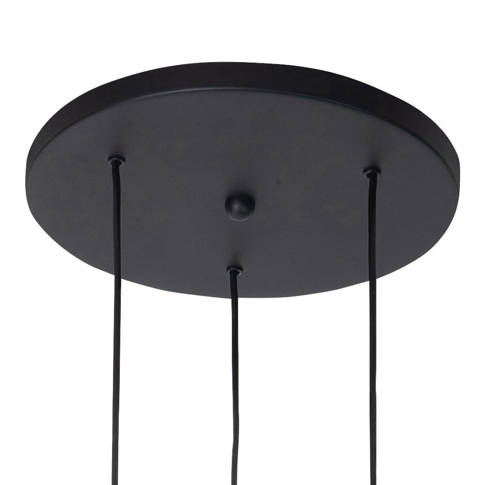 Ronde pendel hanglamp Perugia brons - 3x GU10 Highlight 8718379046810