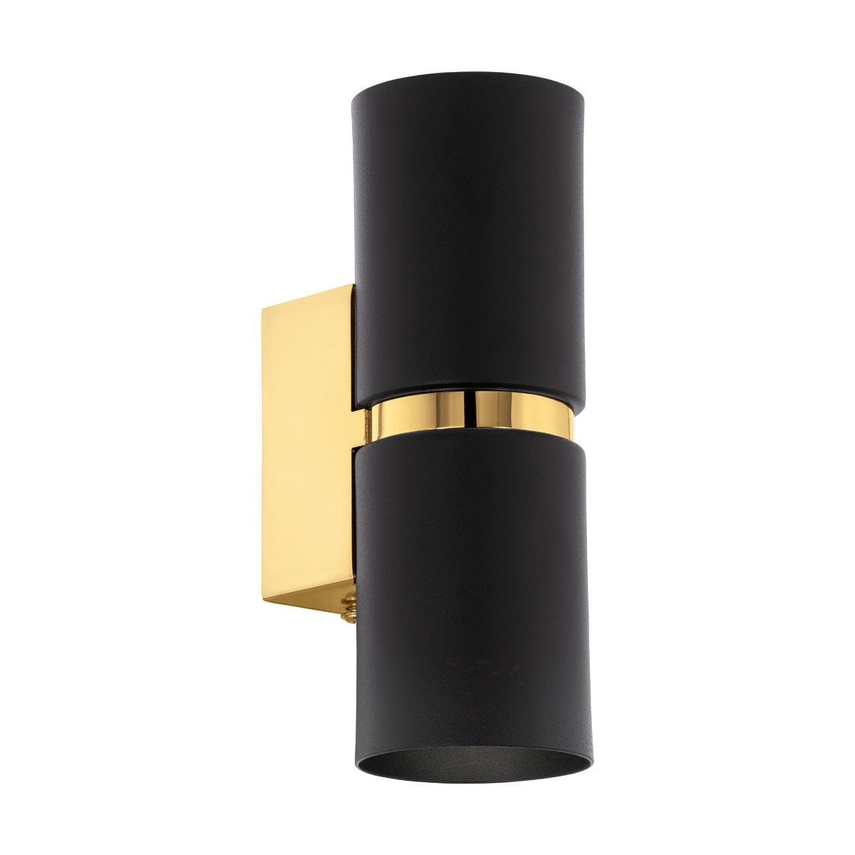 Wandlamp Passa Up - Down zwart met goud Wandlamp Passa Up - Down zwart met goud