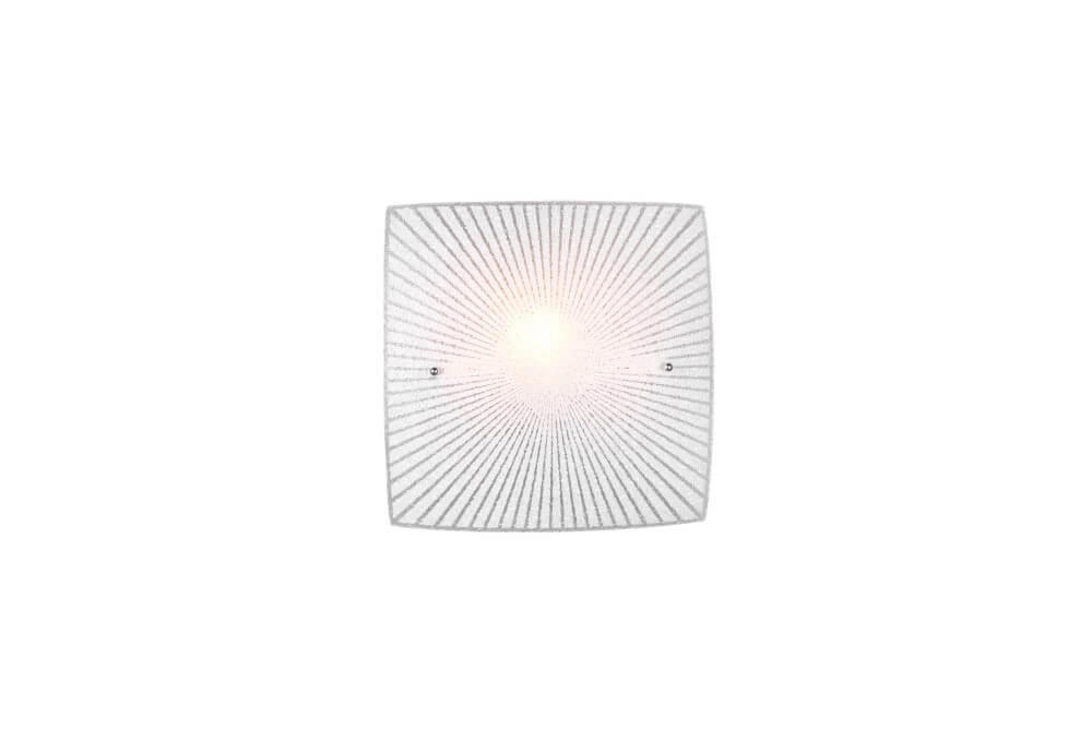 Glazen plafondlamp Elisa 30x30 cm Trio 4017807522037