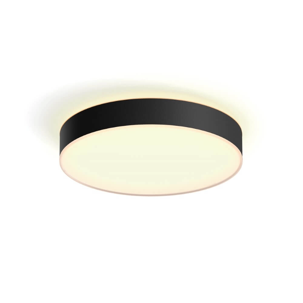 Plafondlamp Hue Enrave L - White Ambiance Ø 42,5cm zwart Philips 8718696176467