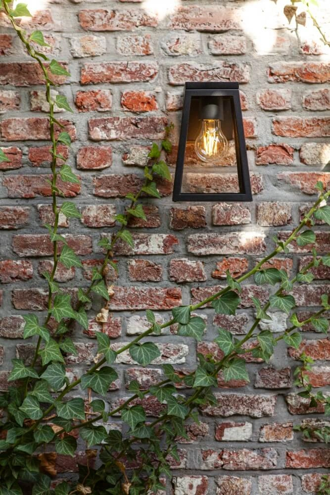 Design wandlamp Fia solar zwart Lutec 6939412014999