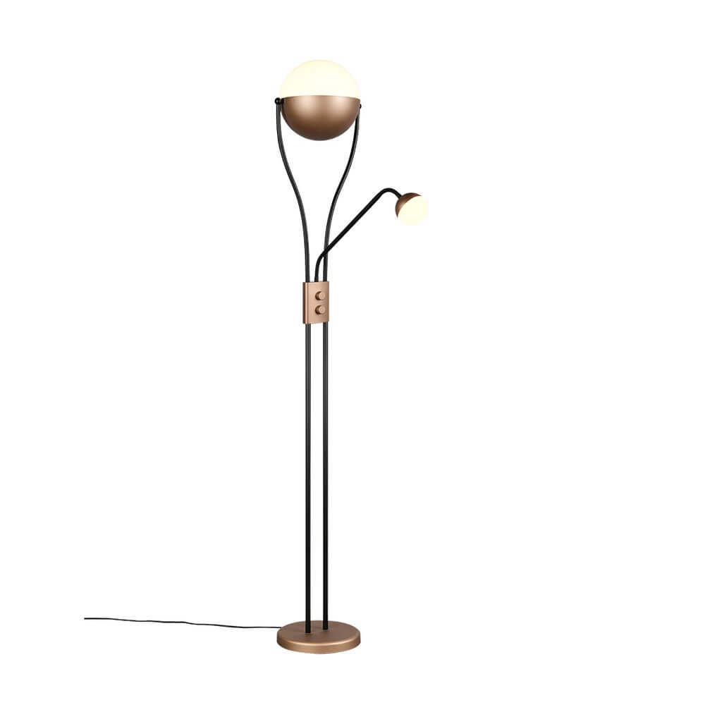 Leeslamp Chris koffiebruin 2-lichts Trio 4017807642971