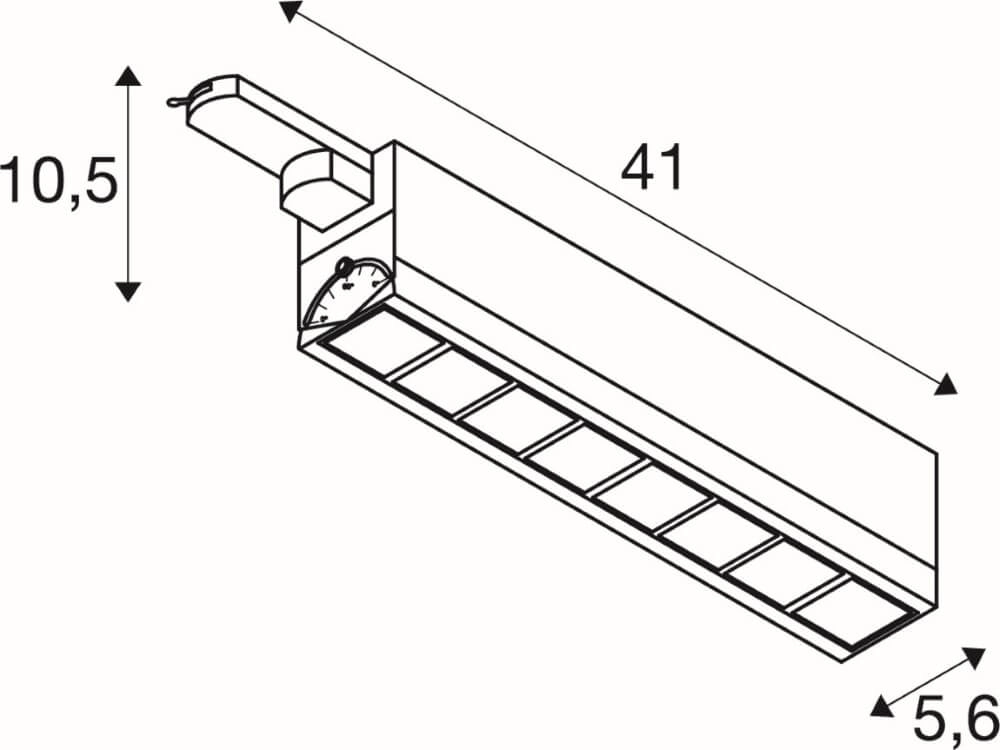 Led railverlichting Sight 3-fase - zwart - 4000K SLV 4024163248389
