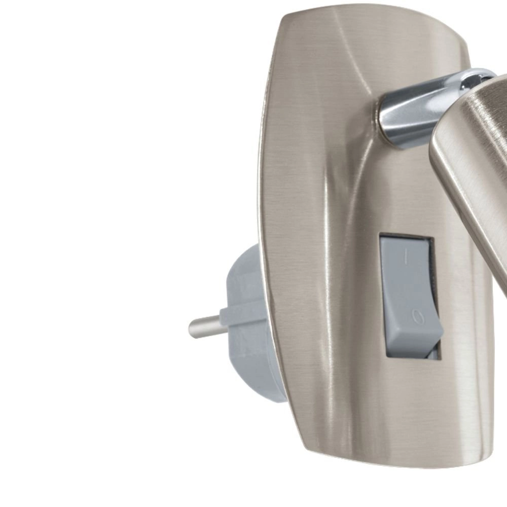 Stopcontactspot Mini 4 met schakelaar nikkel mat Eglo 9002759929244