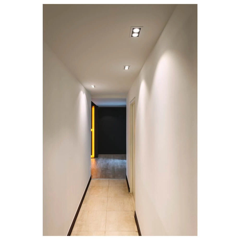 Vierkante led inbouwspot Kadux Double 2x Led - wit - 3000K SLV 4024163279079