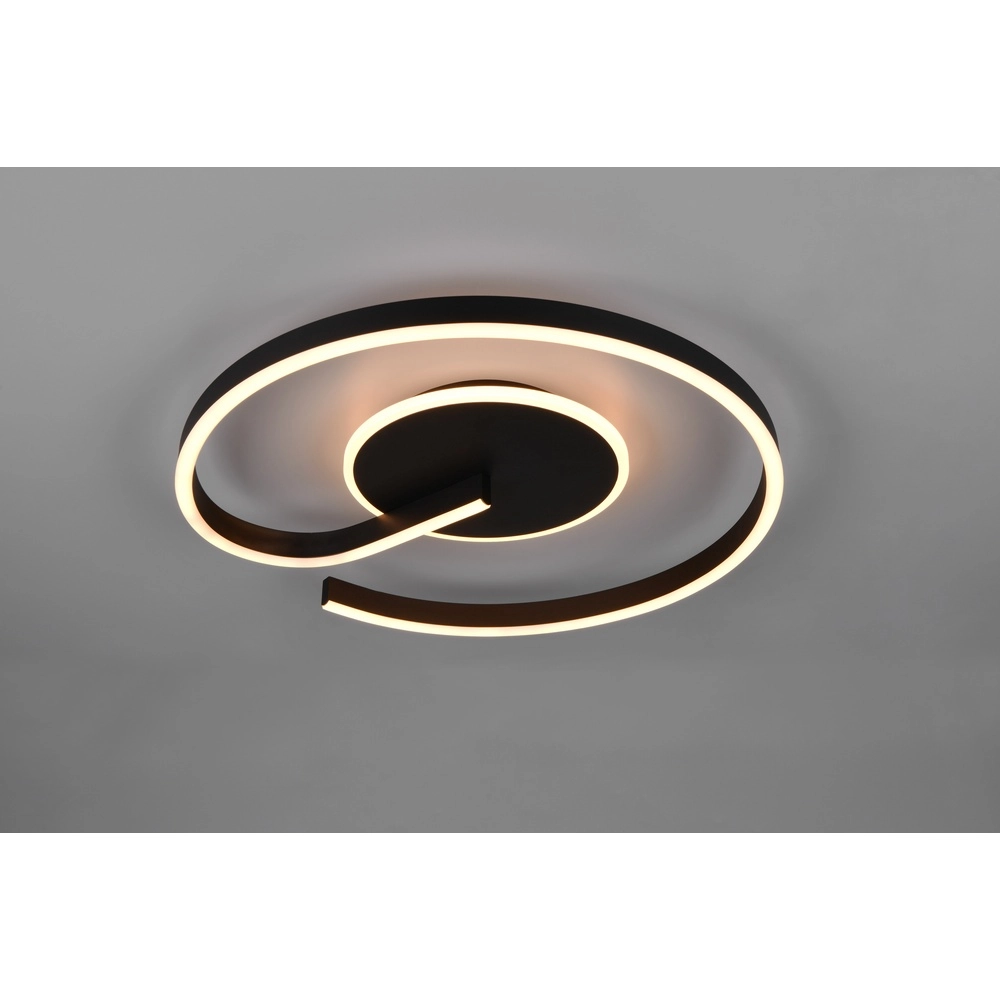 Design plafondlamp Calle  zwart Trio 4017807654288